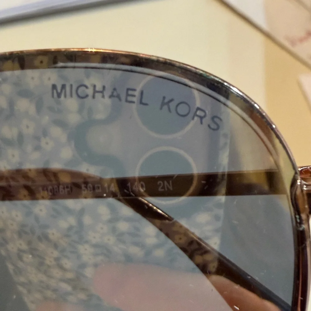 Michael Kors Rose Gold Kona Aviator Sunglasses (MK1089) designer lux luxury - Picture 5 of 7